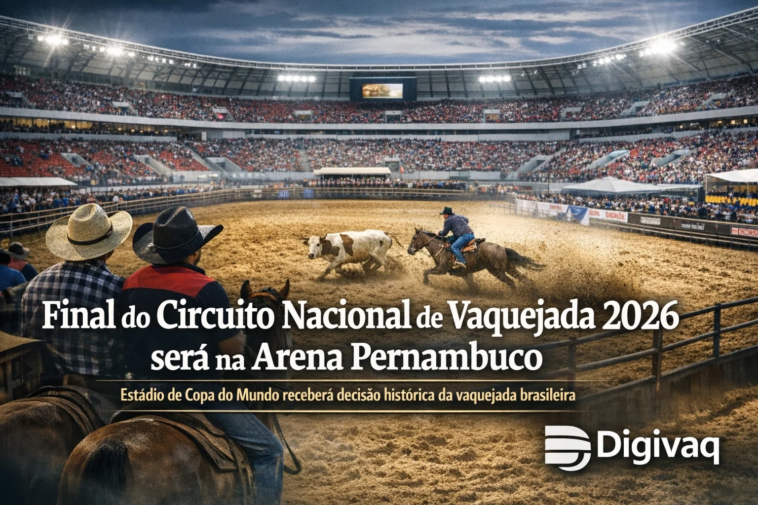 Vaquejada vai ocupar estádio de Copa do Mundo em 2026: Arena Pernambuco será palco da final histórica do Circuito Nacional BYD de Vaquejada